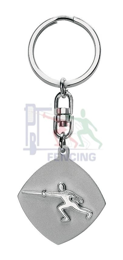 2 Pièces Porte-clés Escrime Métal Pendentifs Légers Accessoire Pour